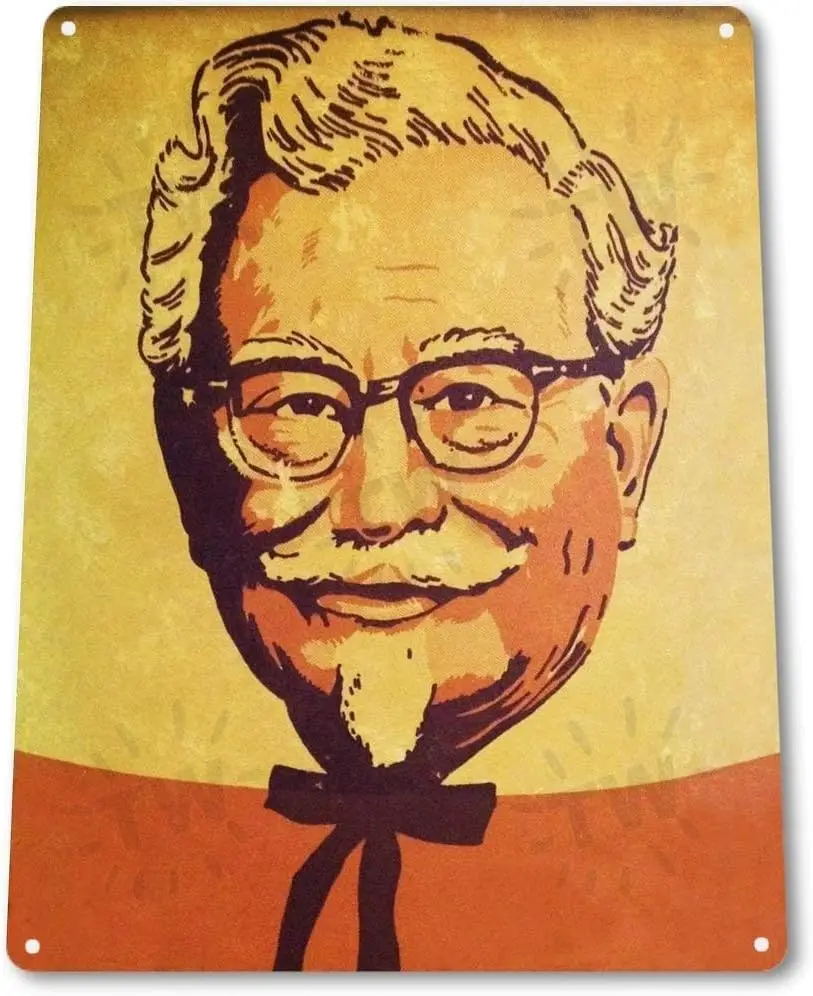 TIN SIGN B346 Colonel Sanders Fried Chicken Kitchen Sign Decor Tin Sign , TinSignEUa19105