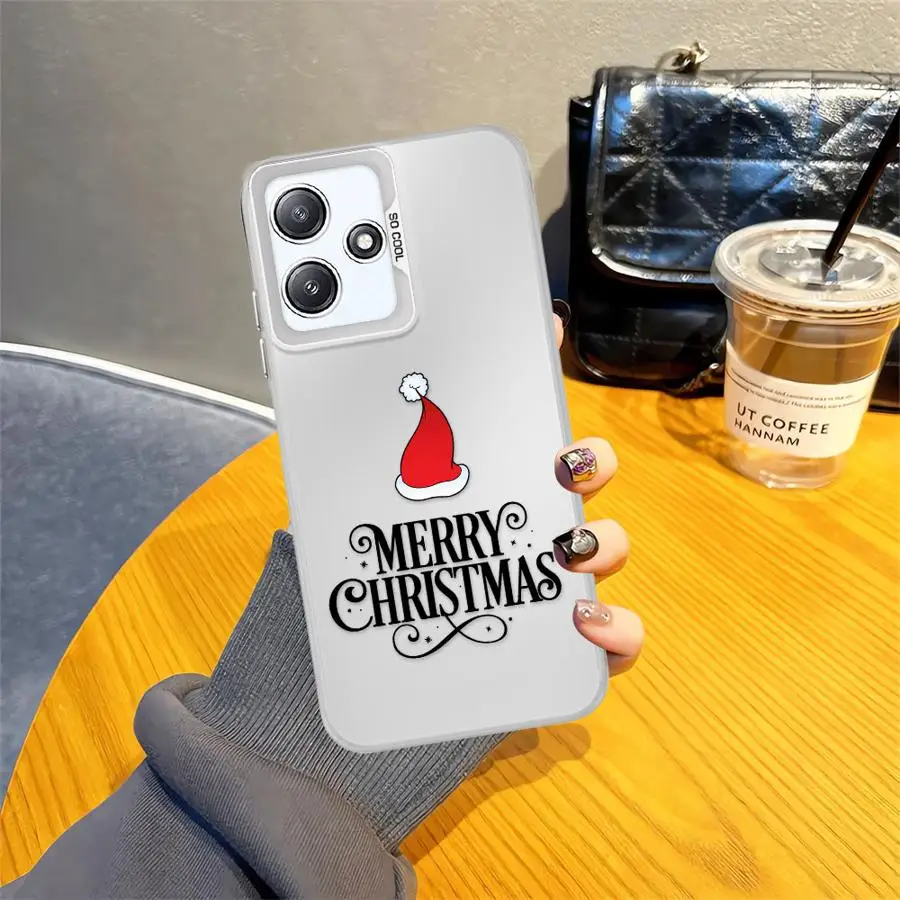 عيد الميلاد قبعة الأزياء حالة الهاتف ل Xiaomi Redmi 13 12C 12 A4 A1 A3 A2 زائد 13C 14C A3x لينة غطاء #2