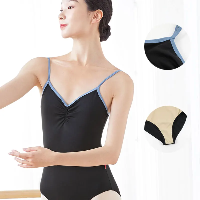 Justaucorps de danse en Nylon pour femmes, justaucorps de Ballet, gymnastique, épissure de dentelle, maillot de bain pour femmes