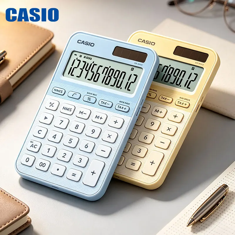 Casio MS-20YC/SL-310YC/MX-12B/DH-12 High appearance level Business Calculator portable cute financial accounting office tool