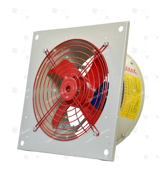 Explosion-proof axial flow fan Fire smoke exhaust ventilation Industrial 220v /380V powerful fan Square wall exhaust fan