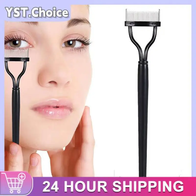 Eyelash Curler Beauty Makeup Lash Separator Foldable Metal Eyelash Brush Comb Mascara Curl Beauty Makeup Cosmetic Tool