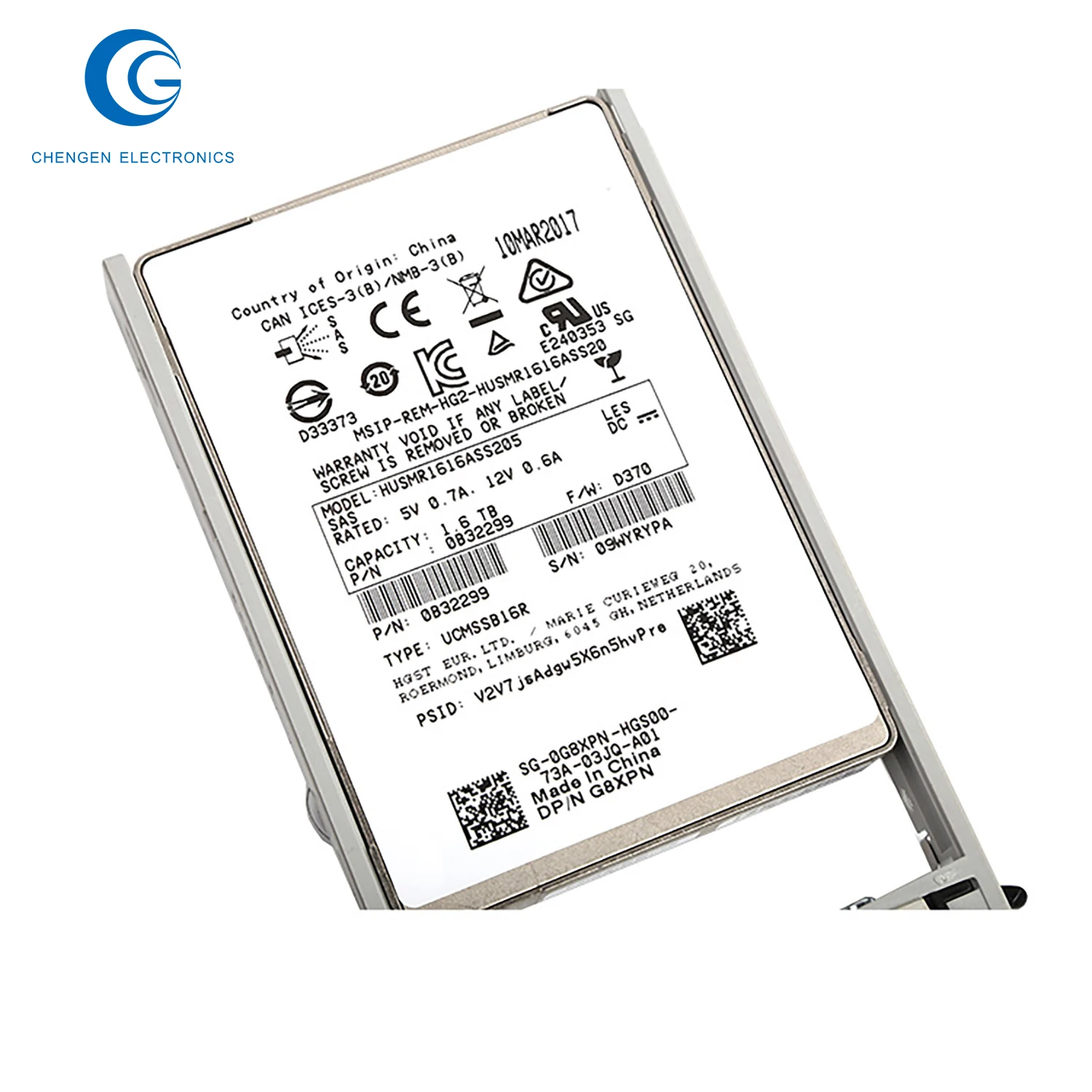 G8Xpn 1,6Tb SSD Sff Sas 12G Ri Husmr1616Ass20 G8Xpn Interne Solid State Drive 2,5" 1,6 Tb Sas