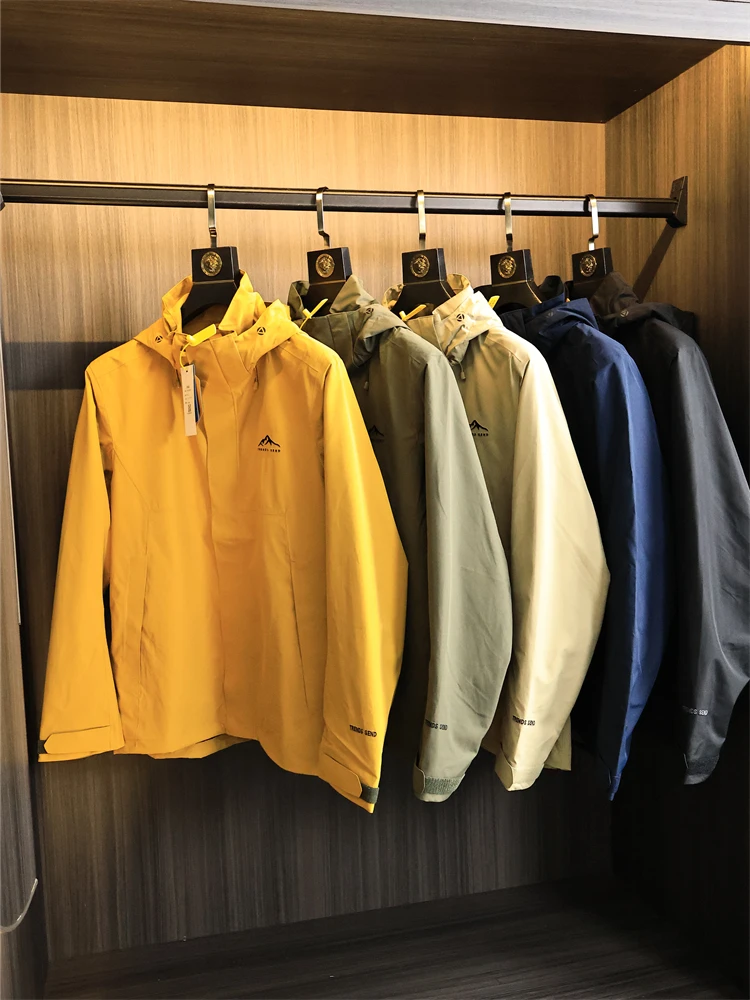 

Мужская уличная горная серия ветрозащитная водонепроницаемая куртка с капюшоном весна 2025 Faion Urban Sle Long Sve повседневное пальто