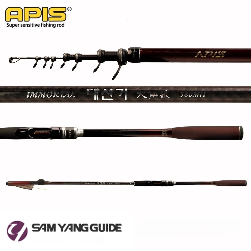 

APIS-Rock Fishing Rod,Carbon,Ultra Light,Ultra Soft,Sliding Float Rod, Tilt Guide Ring, Fuji Reel Seat, Seawater and Freshwater