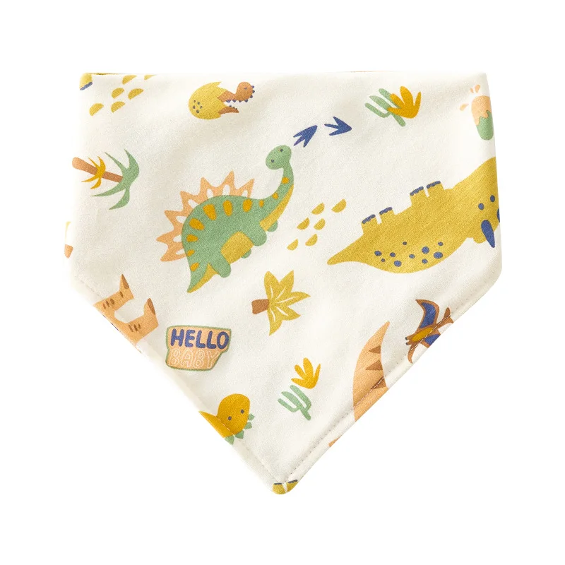 

Baby Saliva Towel Cartoon Printed Triangle Baby Bibs for Boys Girls Cotton Toddler Infant Burp Cloth Baby Feeding Accessories