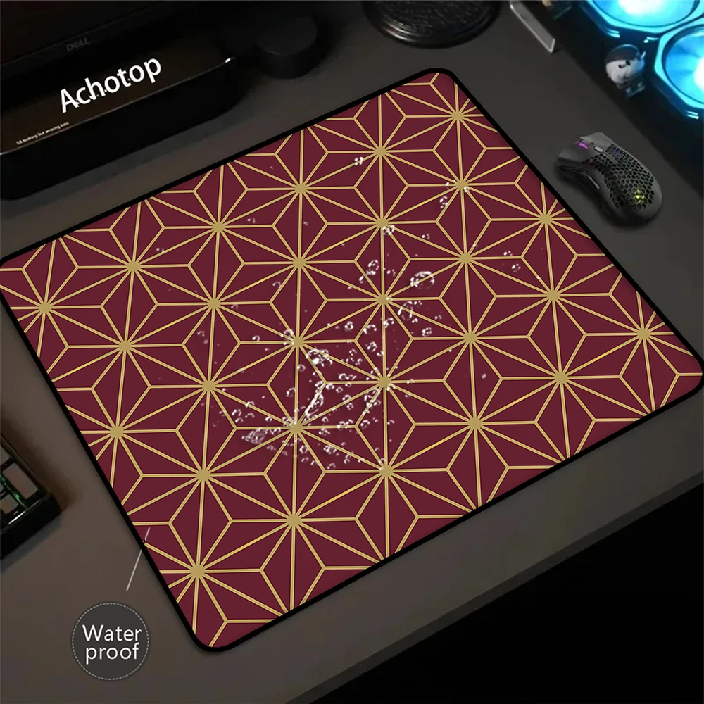 Asanoha Mousepad Computer Mousemat Gaming Desk Mat Large Waterproof Mouse Mat Geometric Keyboard Pad 400x450mm Mouse Pad