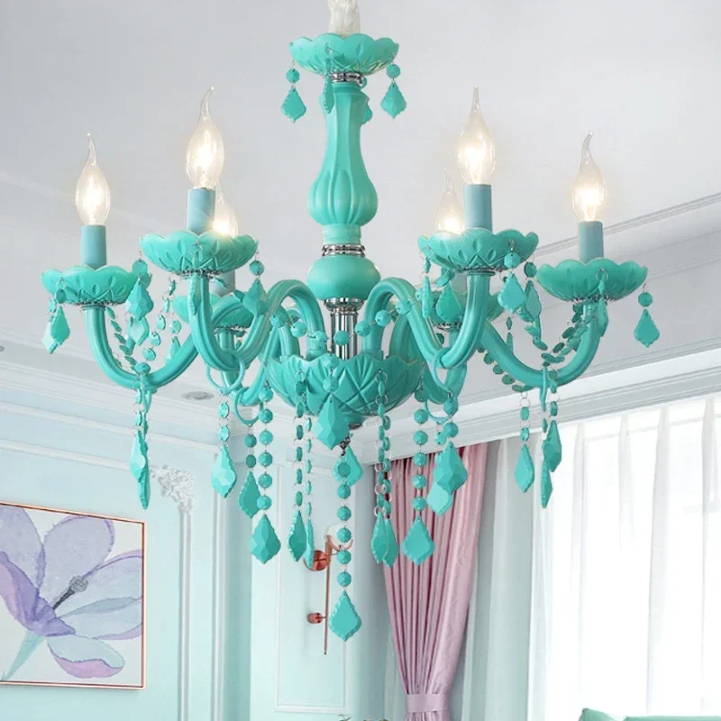 European Crystal Chandelier Luxury Art Children's Room Living Room Restaurant Bedroom Cafe Clothing