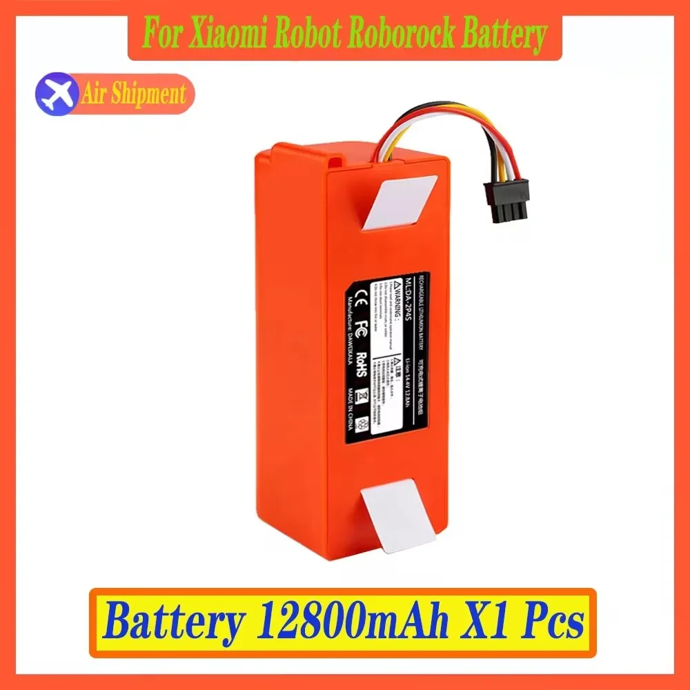 

14.4V 12800mAh 65000mAh Robotic Vacuum Cleaner Replacement Battery For Xiaomi Roborock S55 S60 S65 S50 S51 S5 MAX S6 Parts