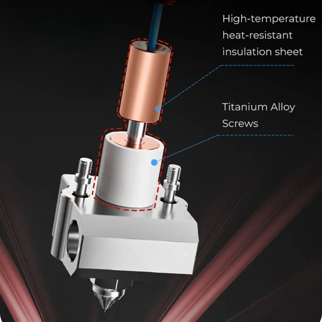 3D Geeker tubo gola in lega di titanio bimetallico Heatbreak compatibile con Creality All Metal Spider Hotend 3.0 Pro