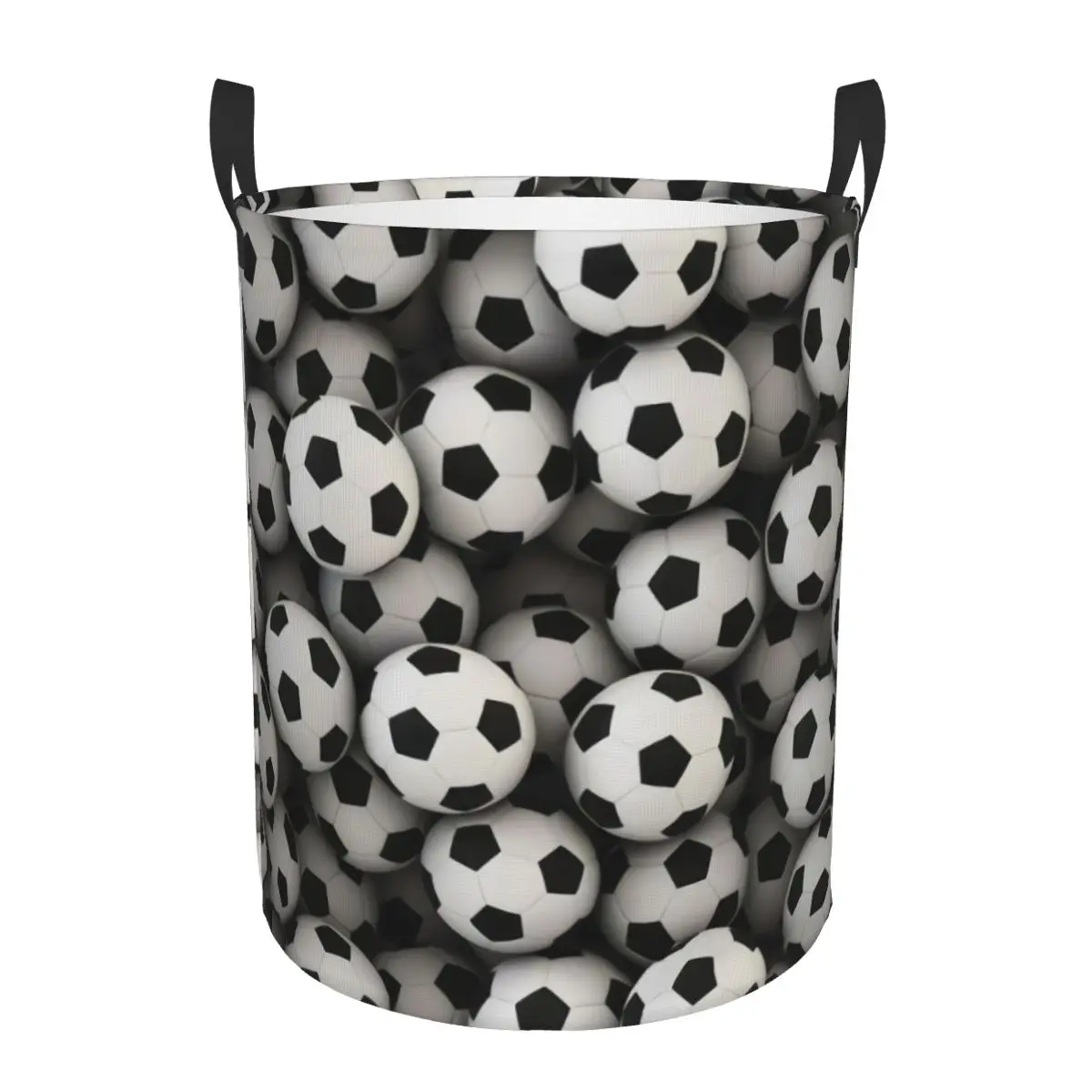 Foldable Laundry Basket for Dirty Clothes Soccer Balls Sea Storage Hamper Kids Baby Home Organizer