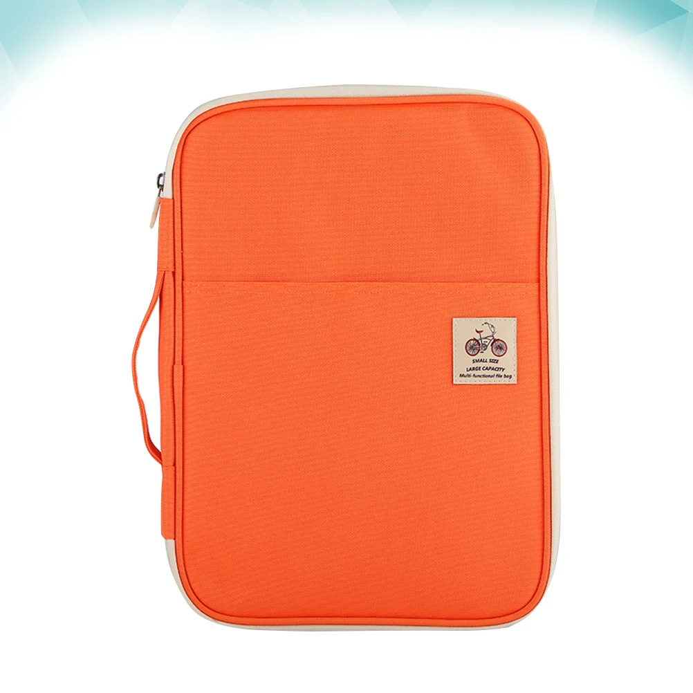 

Waterproof A4 Document Bag Multi-Functional Portfolio Organizer Business File Holder Travel Zipper Briefcase Storage Case For
