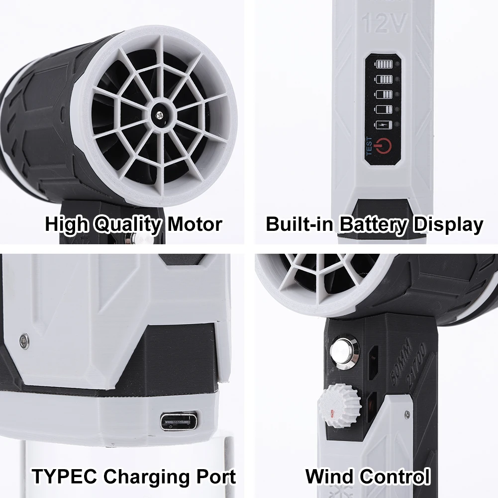 充電式コードレスエアダスター、電動エアダスター、ブラシレスモーター、ジェットドライブロワー、コンピューター、キーボード、車、家庭用ターボファン
