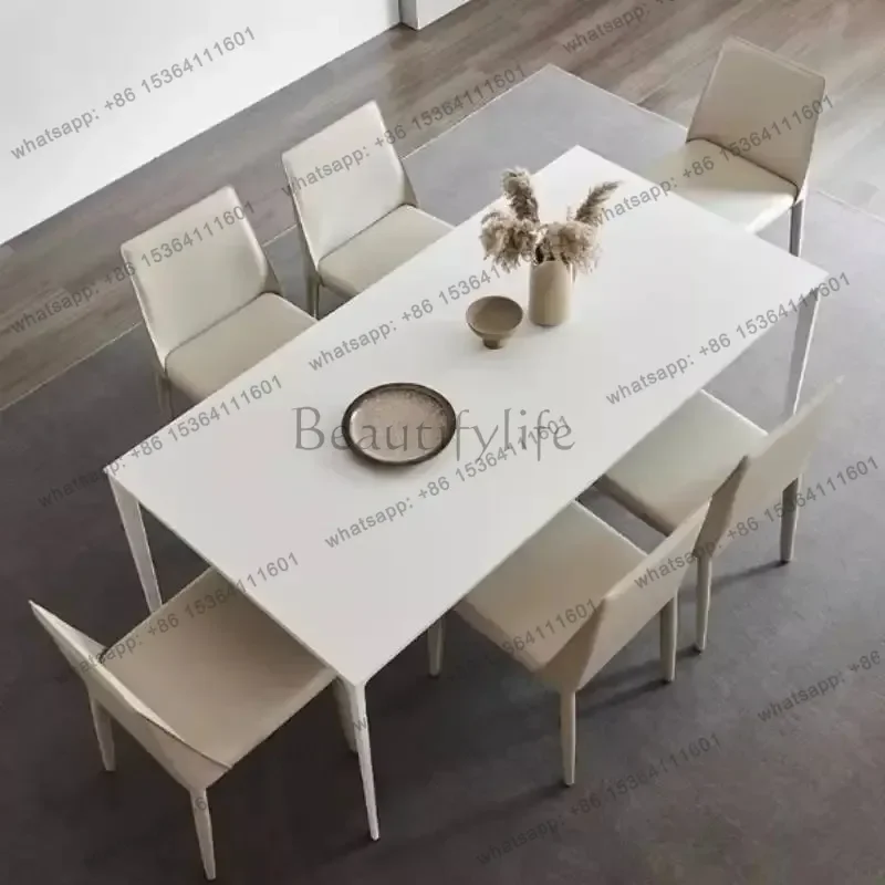 Rectangle Wedding Dining Table Waterproof Oilproof Design Modern Dining Table Kitchen Luxury Juegos