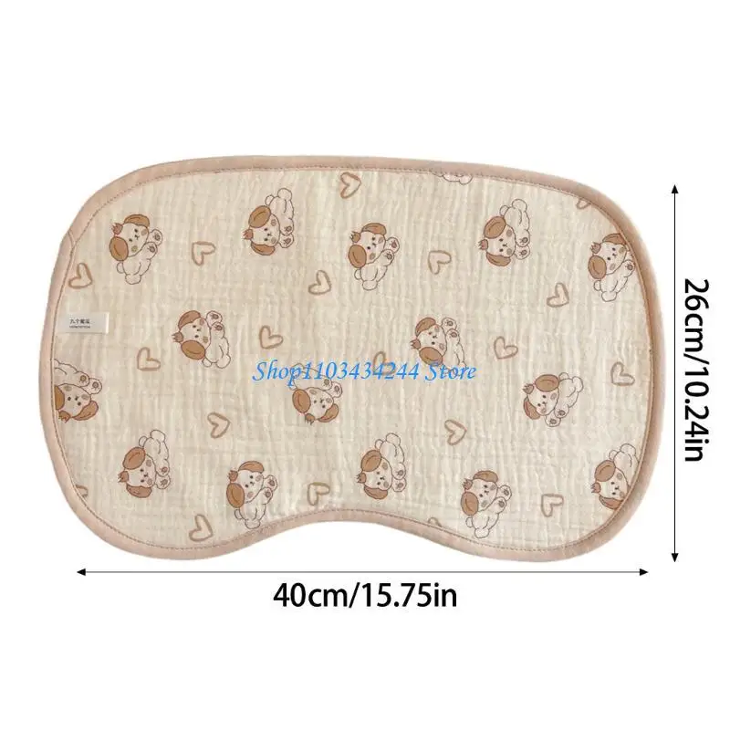 غطاء وسادة مكون من 10 طبقات مقاوم للتعرق وجيد التهوية مع نمط كرتوني لعربات الأطفال وأغطية وسائد لملحقات الفراش #6