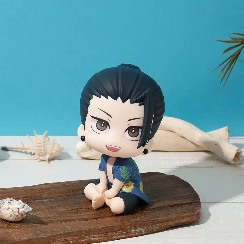 Jjk figura geto suguru olhar figura edição q satoru gojo figura geto e gojo figura de ação pose sentada modelo brinquedo presente