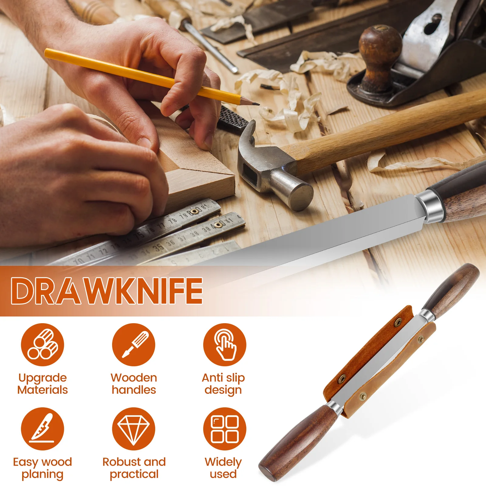 Sk5 desenhar faca de corte efi - Drawknife Blade avaliação e preço