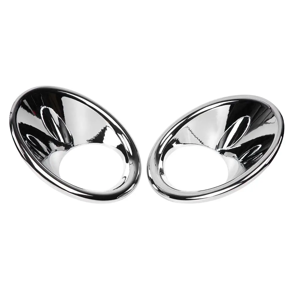 2Pcs Silver Chrome Car Front Headlight Fog Lamp Cover Trim Frame Moulding for Suzuki Vitara 2016 2017 2018 Car Styling