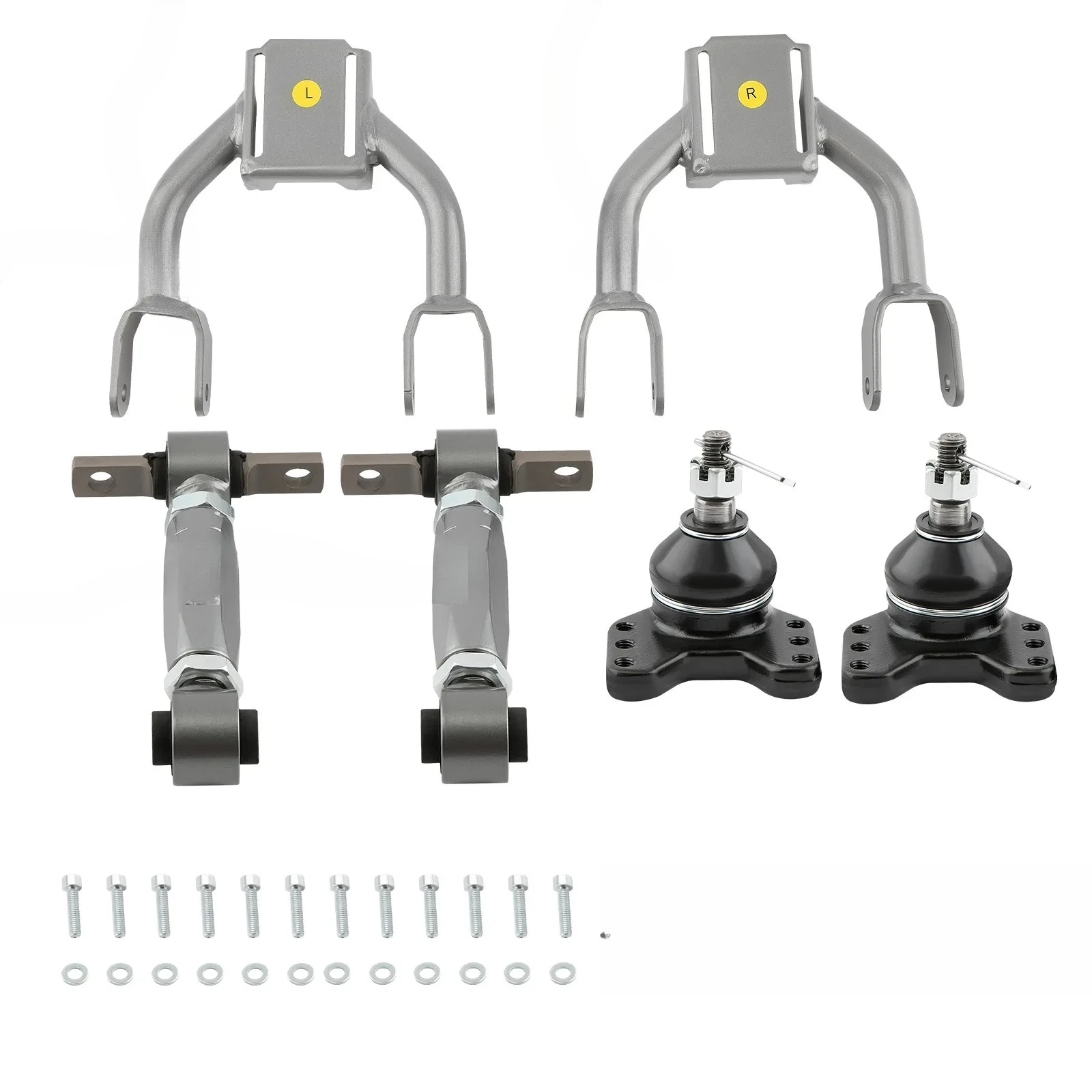 Front Upper Control Arm & Rear Camber Kit for Honda Civic Del Sol 1993-1997 Acura Integra 1994-2001