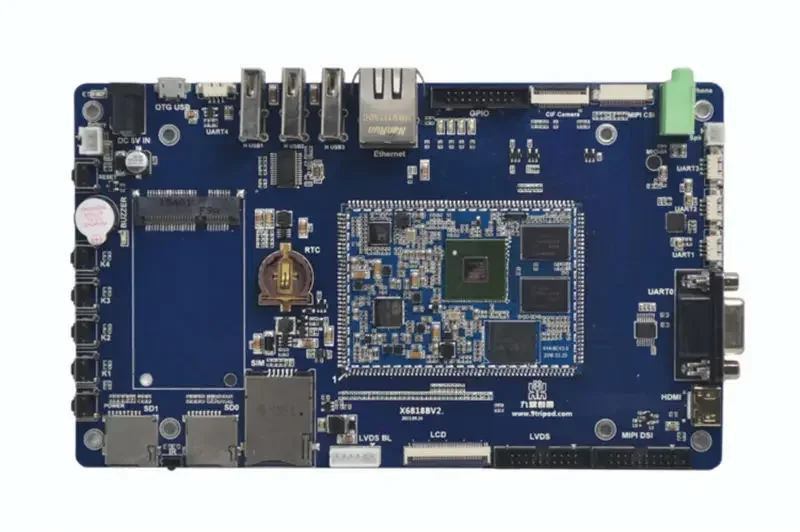 لوحة تطوير X6818 S5P6818 Cortex-A53 ثماني النواة 1G DDR3 8G EMMC + 7 بوصة شاشة LCD سعوية أندرويد لينكس qt ubuntu