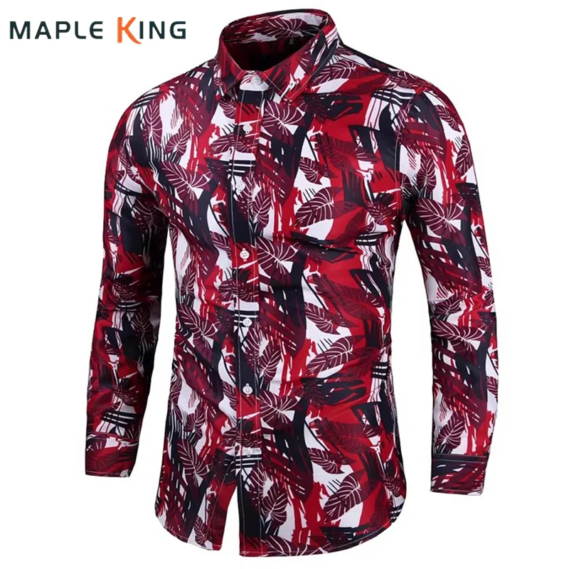 

Man Designer Dress Shirt Floral Print Long Sleeve Camisas Streetwear 2026 Vintage Casual Camisas Elegantes Masculina Mens Shirts