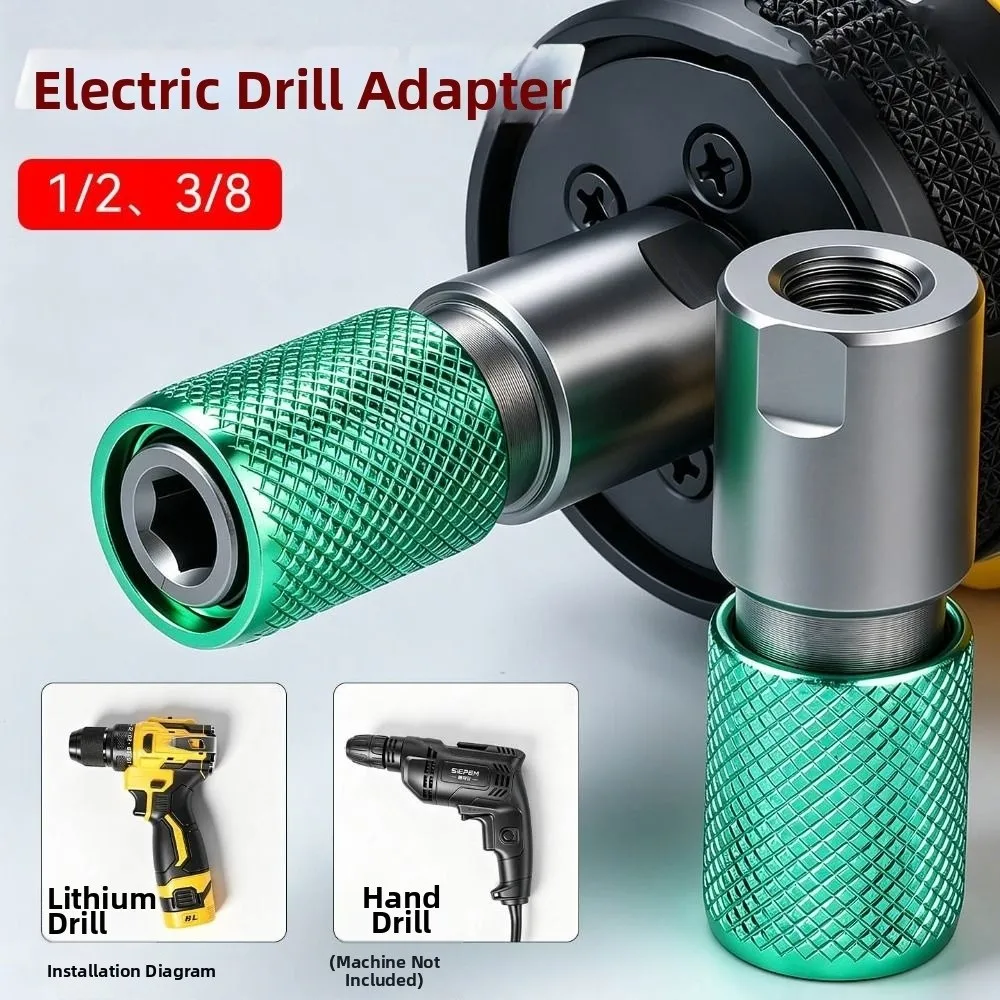 High Hardness Quick Change Angle Grinder Adapter Hex Shank Anti-Slip Hex Shank Converter Quick Lock Drill Chuck Adapter