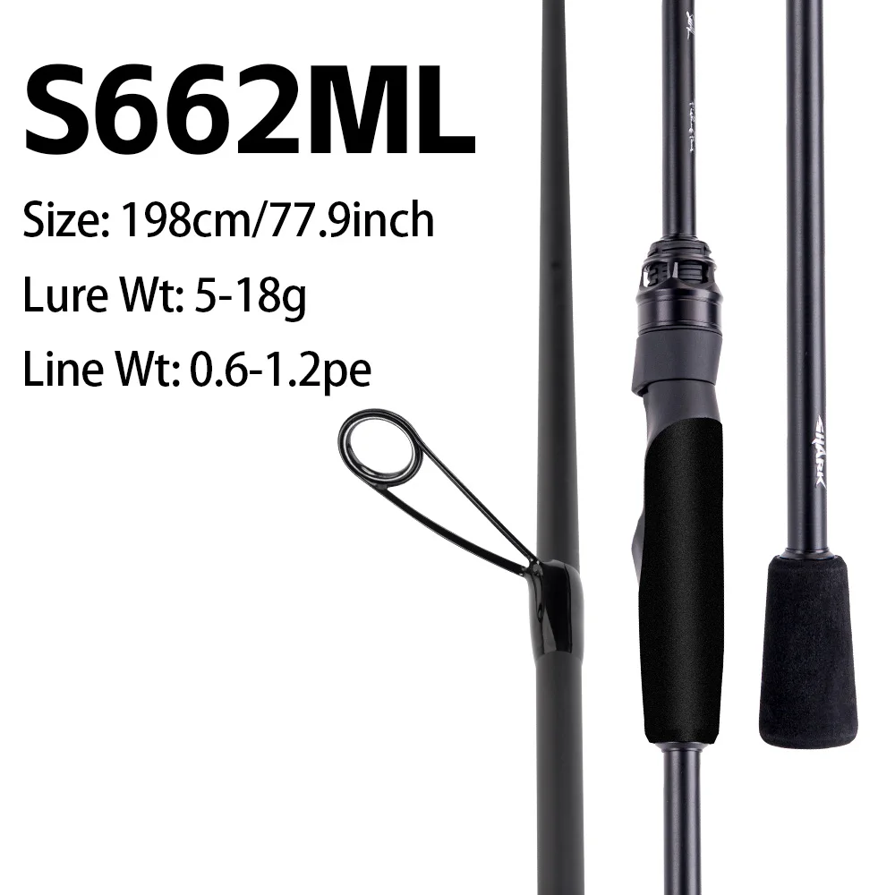 FISHINGFANS KUAISHA T1100+M40X Carbon Blank 8KG DRAG Light LS Guide 7-30g Ködergewicht Schnelle Aktion Spinn- und Wurfangelrute