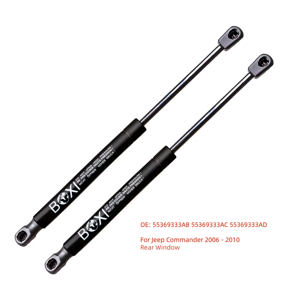 BOXI 2pcs Rear Glass Window Lift Supports Struts 55369333AB For Jeep Commander 2006 - 2010 Gas Springs