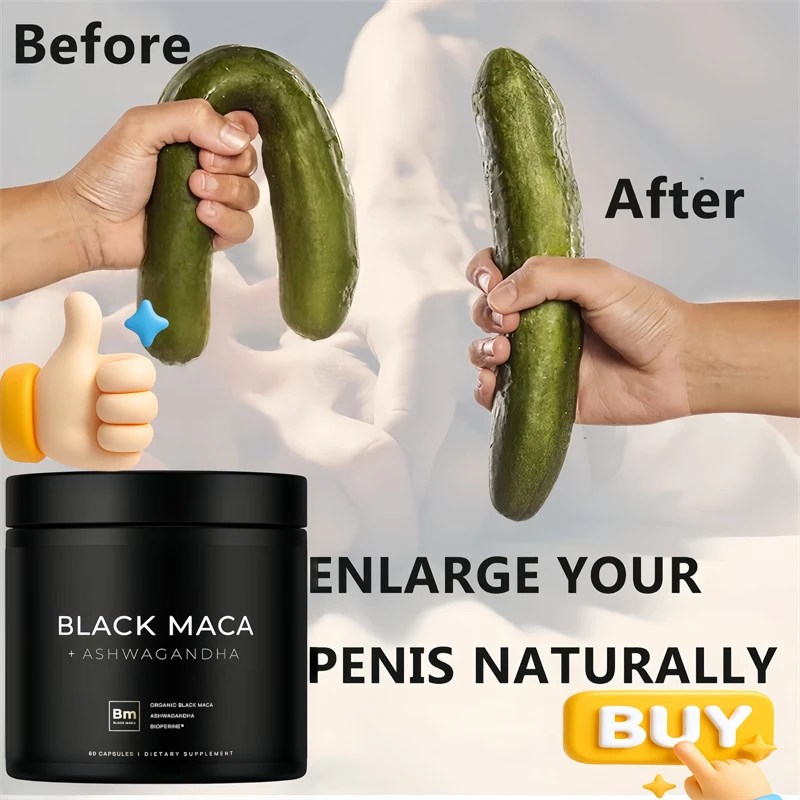 

40 000 мг органический черный корень маки + Ashwagandha 40x силовые капсулы для мужчин, улучшающая добавка, чистые таблетки маки, мужской бустер