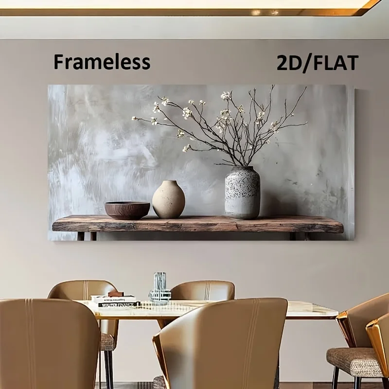 Frameless The Tranquility of Ceramics and Tree Branches Print Canvas Painting for Living Room Modern Wall Art Poster No Frame