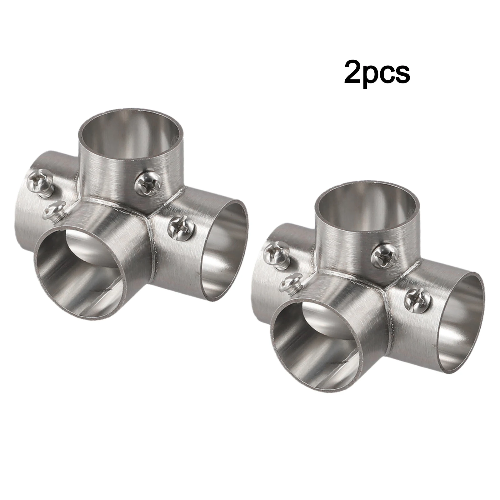 Stainless Steel Clothes Rail Flange Connector with 26mm Inner Diameter for Shelving Furniture and Staging Applications