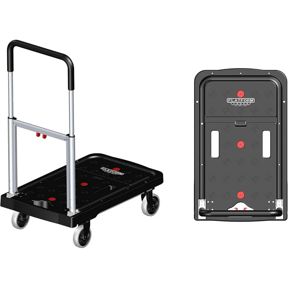 Imagem -05 - Easy Folding Platform Transport Cart Magna Cart ff de Borracha Roda Giratória de 360 Graus 300 Libras de Capacidade Telescópica 36