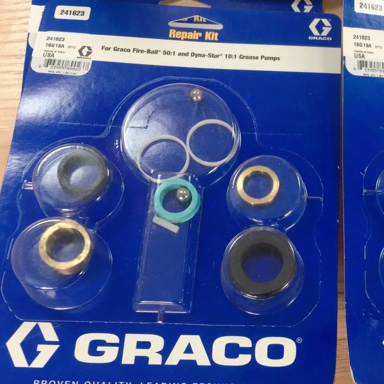 Graco GRACO Pneumatic Grease Lubrication Pump Repair Kit 24T862 24T860 Shield Machine Parts In Stock