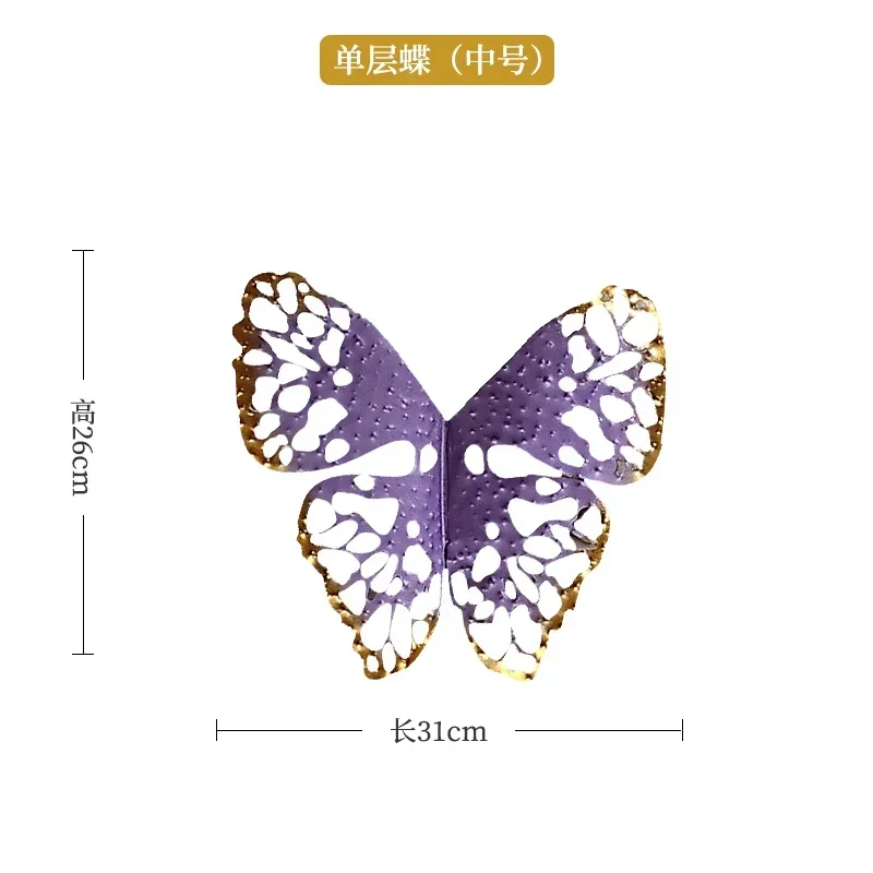 

Y1 кованое железо бабочка металлическое украшение стены внутреннее украшение стены креативное настенное украшение для гостиной