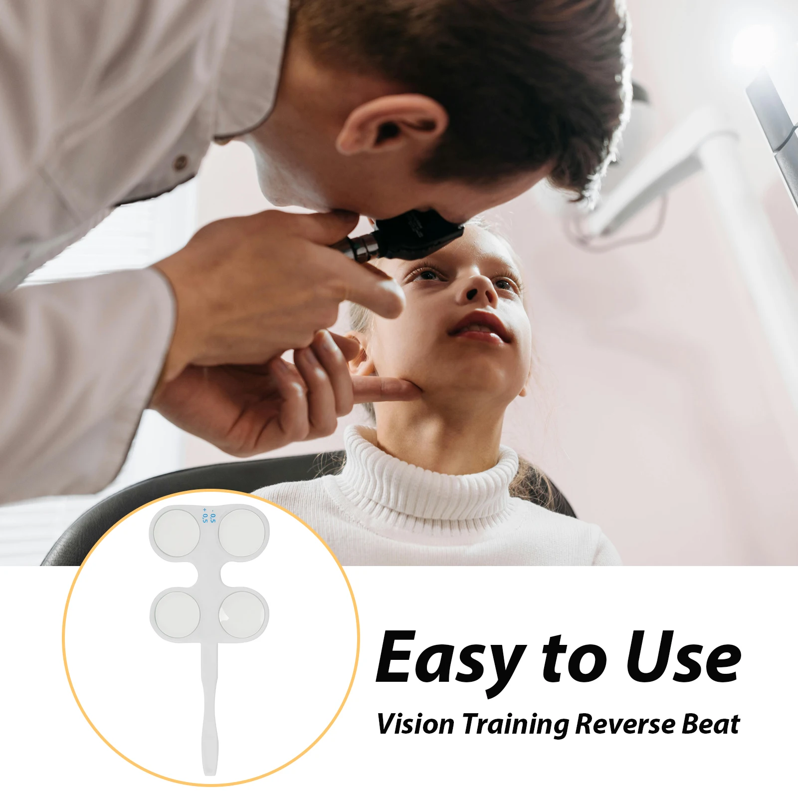 

Vision Training Reverse Shooting Amblyopia Flipper Lens Optical Test Accessories Optometry White Optician Tools Instruments