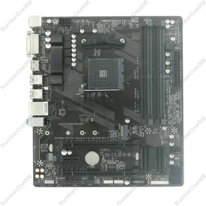 

Для Gigabyte GA-AX370M-DS3H используемая материнская плата PCI-E 3.0 DVI AM4 DDR4 X370, материнская плата, 100% протестирована, поддержка следующего поколения Ryzen
