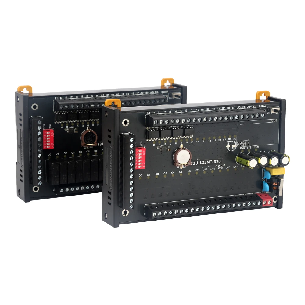 AMSAMOTION PLC 16DI 16DO التناظرية 6AI 2AO وحدة تحكم قابلة للبرمجة لوحة تحكم صناعية F3U-L32MR L32MT-620 متوافق FX3U #2
