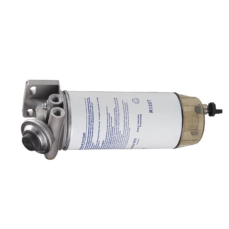 CONJUNTO DE FILTRO SEPARADOR DE AGUA Y COMBUSTIBLE R120T, 10 MICRONS, BF1265, FS19591, P551075, PARA RACOR PARKER