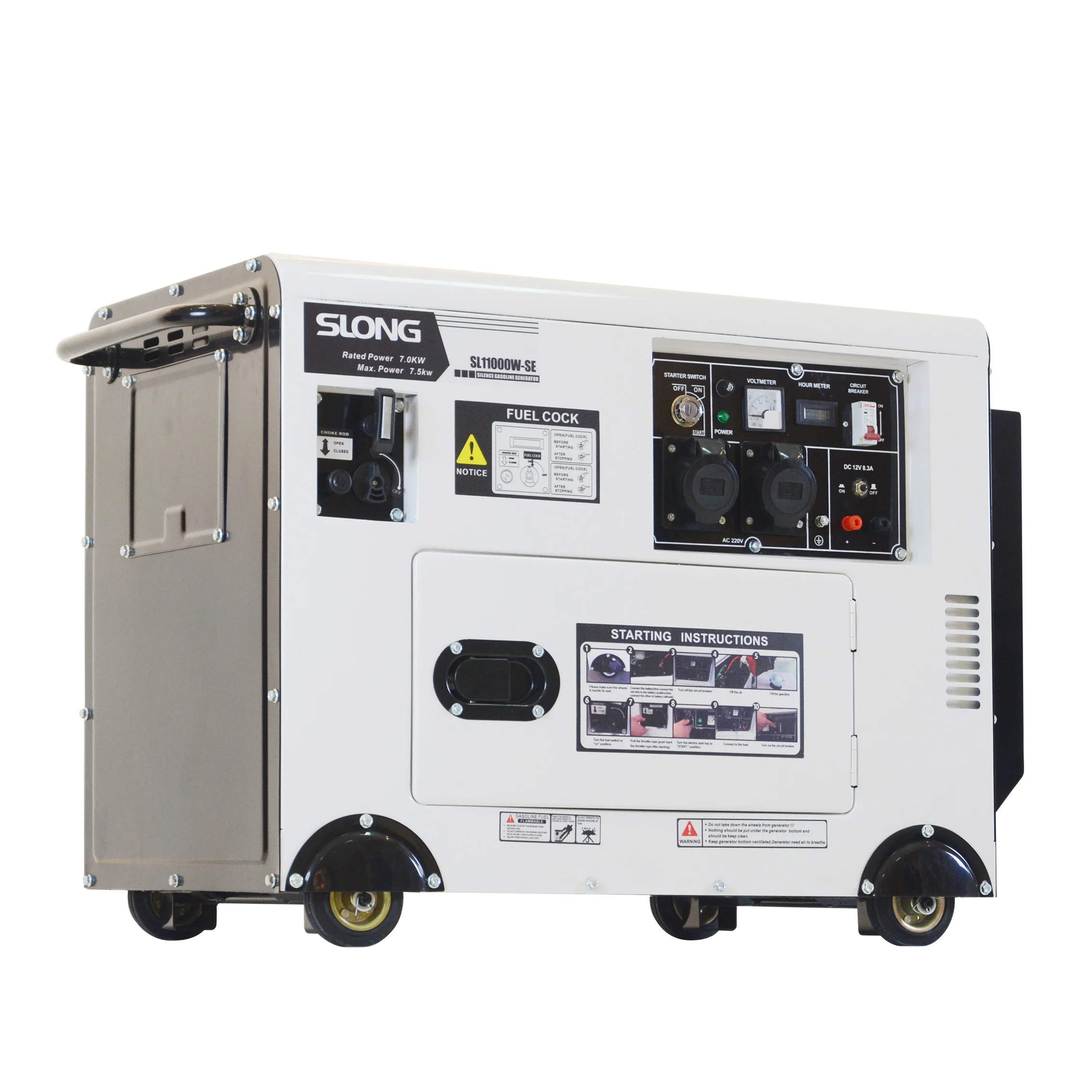 Slong SL1000W-SE Silent standby generator oline Generator Silent dual fuel LPG generator