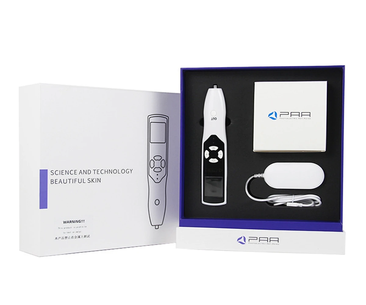 Ozônio PAA Fibroblasto Plasma Black Dots Remover Pen, Pálpebra e Face Lifting, Toupeira e Remoção De Sardas, Cuidados Com A Pele, 2 em 1, Mais Novo