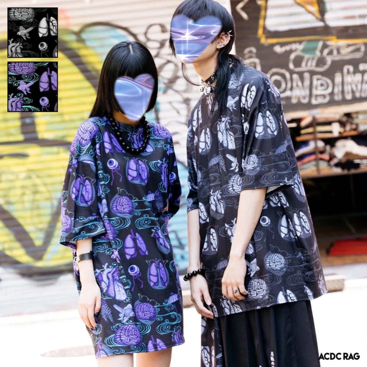 Subculture Harajuku-style Dark Fashion Must-have 3D All-over Printed Japanese-style T-shirt, Refuse Ordinary Streetwear
