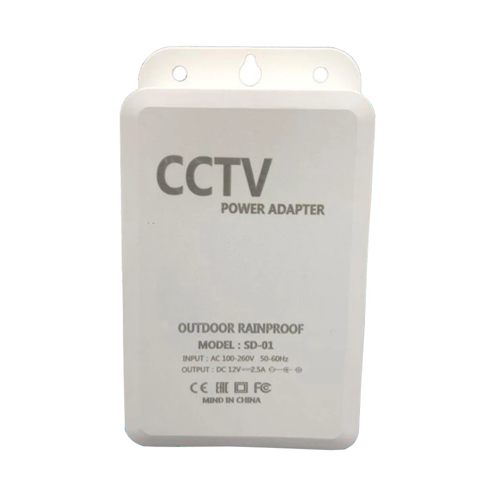 防水屋外電源アダプター,cctvセキュリティカメラ,ptz,wifi,ip,高速配送,12v,2.55a,110v-240v,4個