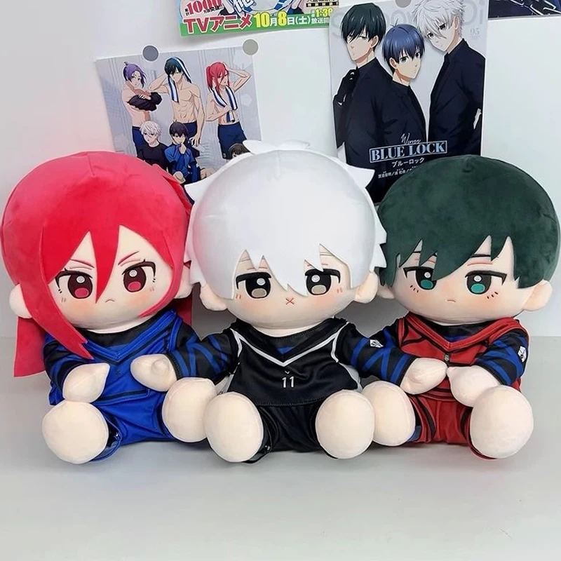 40cm Anime BLUE LOCK Plush Nagi Seishiro Chigiri Hyoma Gagamaru Gin Plushie Figure Soft Stuffed Pillow Christmas Birthday Gifts