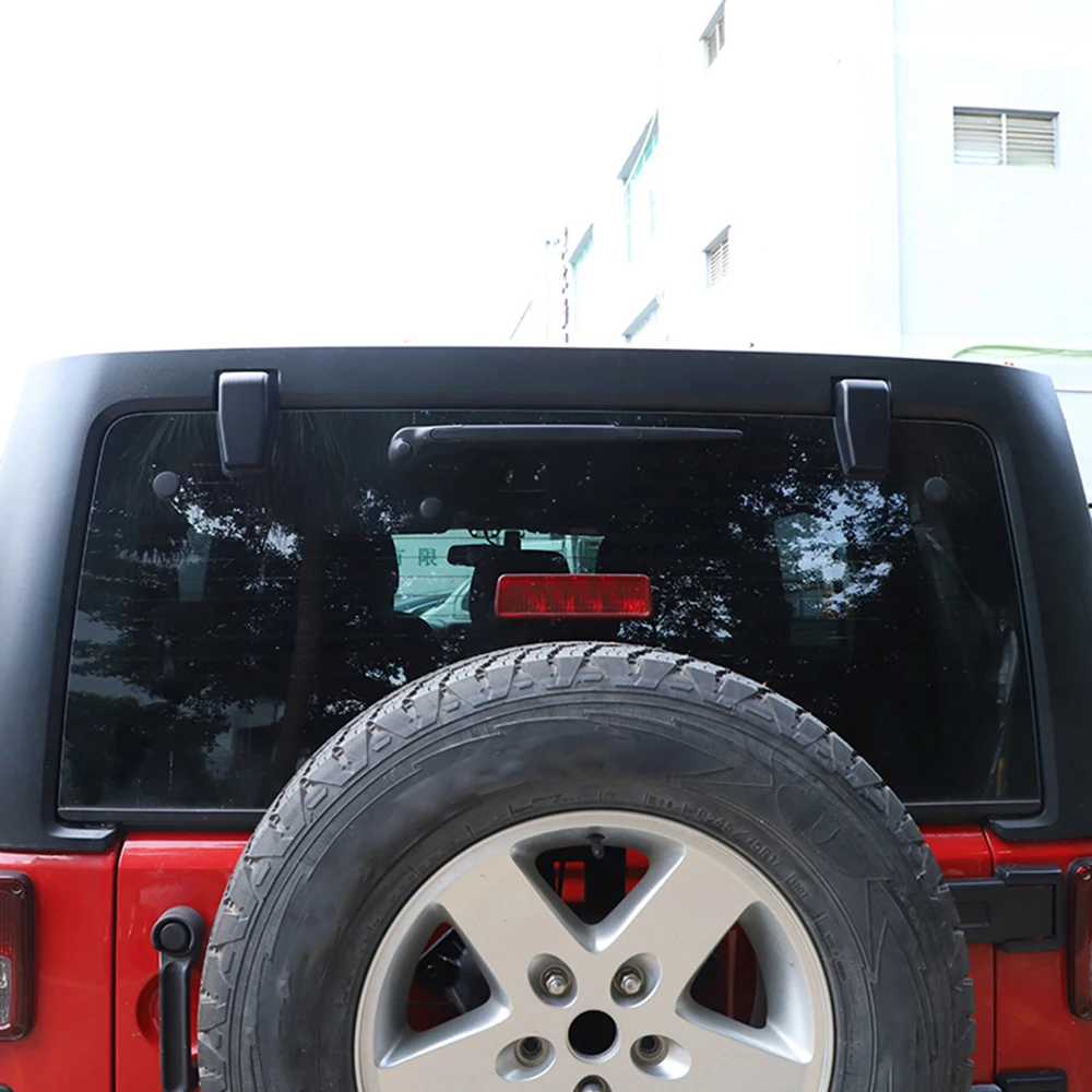 Carro Tailgate Vidro Dobradiça Decoração, Kit de Capa para Jeep Wrangler JK 2007, 2008, 2009, 2010, 2011, 2012-2016, 2017, Exterior Acessórios