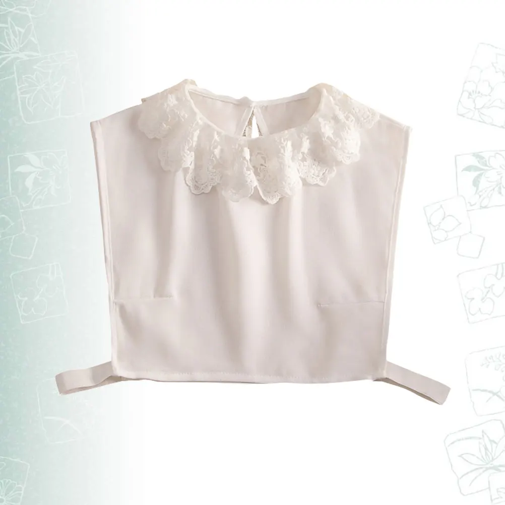 

Detachable Fake Collar Half Shirt Blouse Removable Choker Women Girls Adjustable Lace Collarless Dress T-Shirt Sweater Accessory