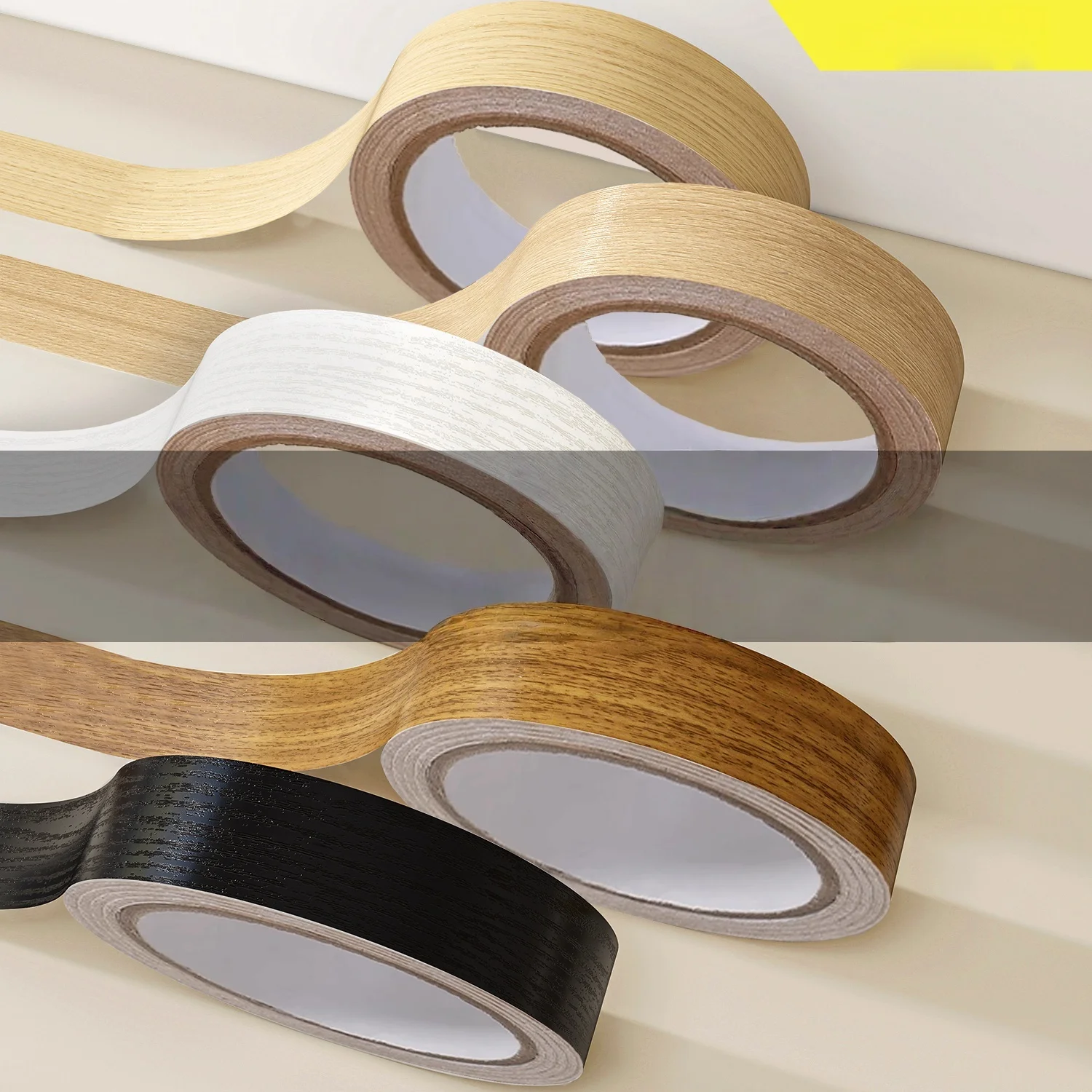 1Roll 10mx2.5cm Wood Grain PVC Edging Banding | Heat Resistant & Waterproof