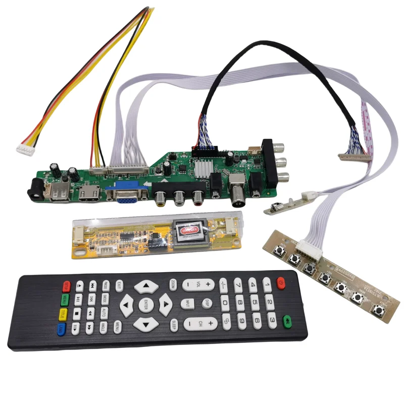 DVB-T2/DVB-T/DVB-C LCD TV digitale Driver del Controller Consiglio Kit 15 "HT150X02-100 LM150X08 1024*768 LCD controller board kit FAI DA TE