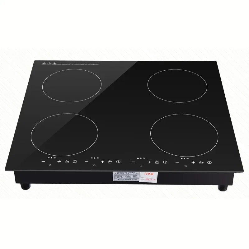 Four-head Induction Cooker Commercial Four-eye Induction Cooker Household 4-stove Induction Cooker Embedded Foil Export-oriented