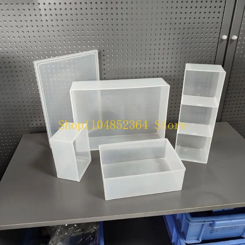 652F Transparent Plastic Storage Box Stackable Design For Home Office Organization