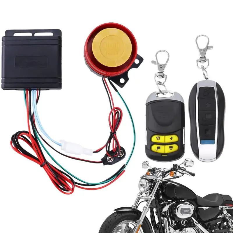 12V Motorcycles	Engine Start Alarm Motorcycle Anti-Theft Alarm Security System Burglar Remote Control System for Electric Cycles